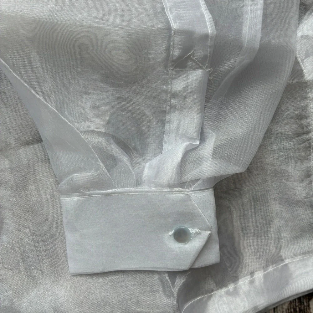 Prince Boys Barong Tagalog White Embroidered Formal Shirt NWT Size 18